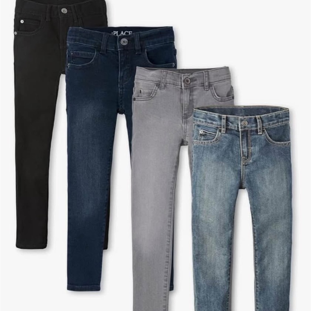 The Children's Place Kids Jeans - Black, Dark Blue, Light Gray, Light Blue